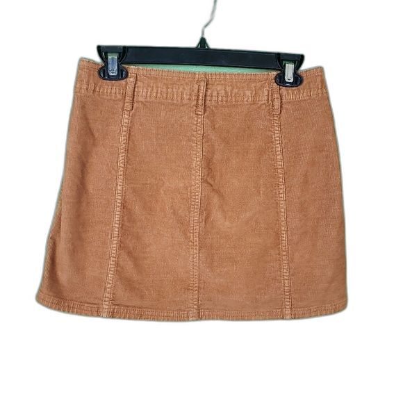 American Eagle Outfitters Brown Corduroy Super Stretch A-line Mini Skirt Size 02 - Picture 2 of 8